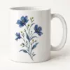 Indigo Wildflower Ceramic Mug — main product view