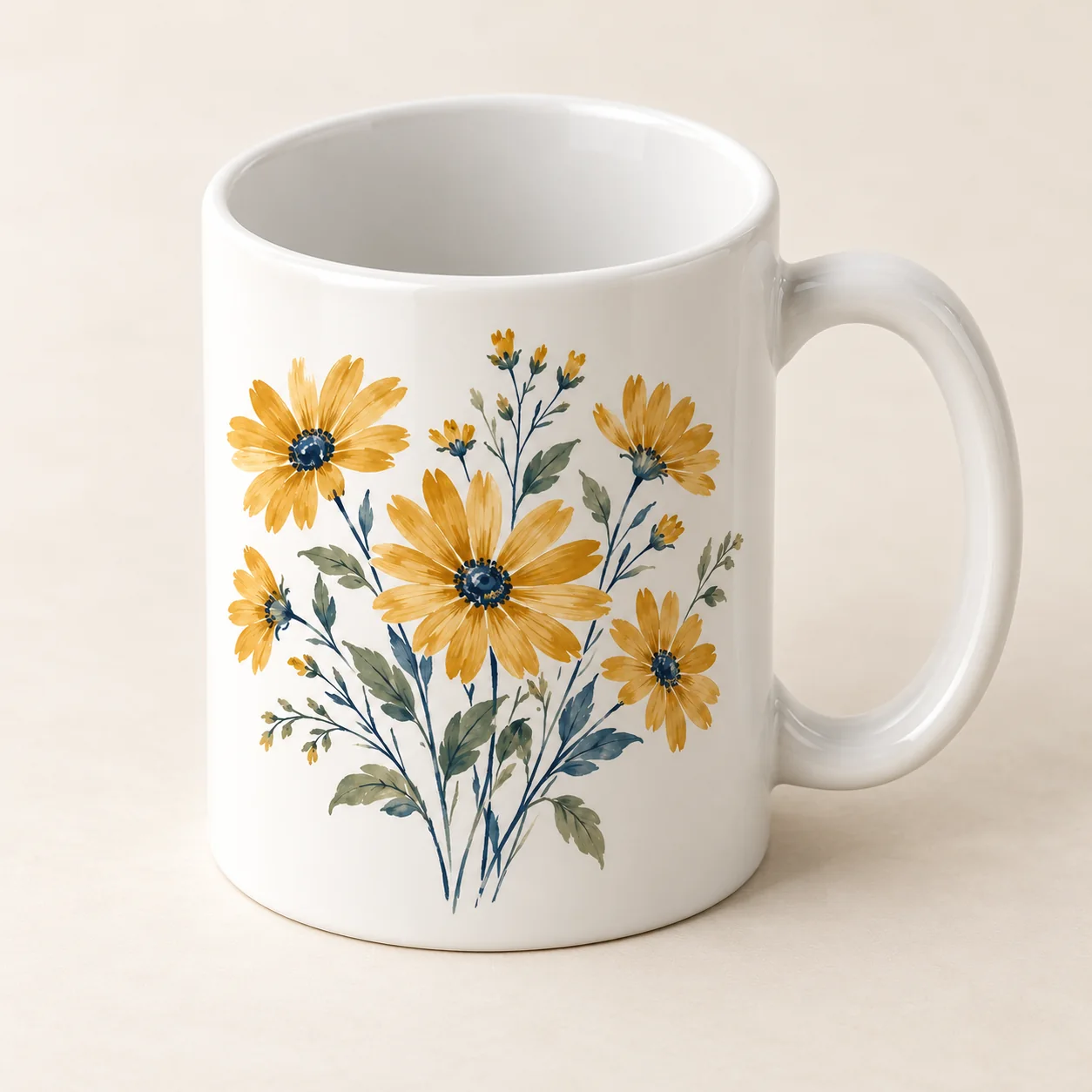 Golden Meadow Ceramic Mug — alternate detail view