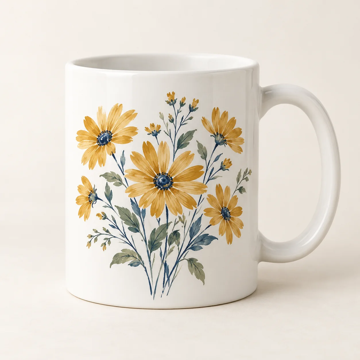 Golden Meadow Ceramic Mug — main product view