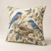 Woodland Nest Square Throw Pillow — main product view