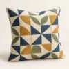 Patchwork Garden Square Throw Pillow — main product view