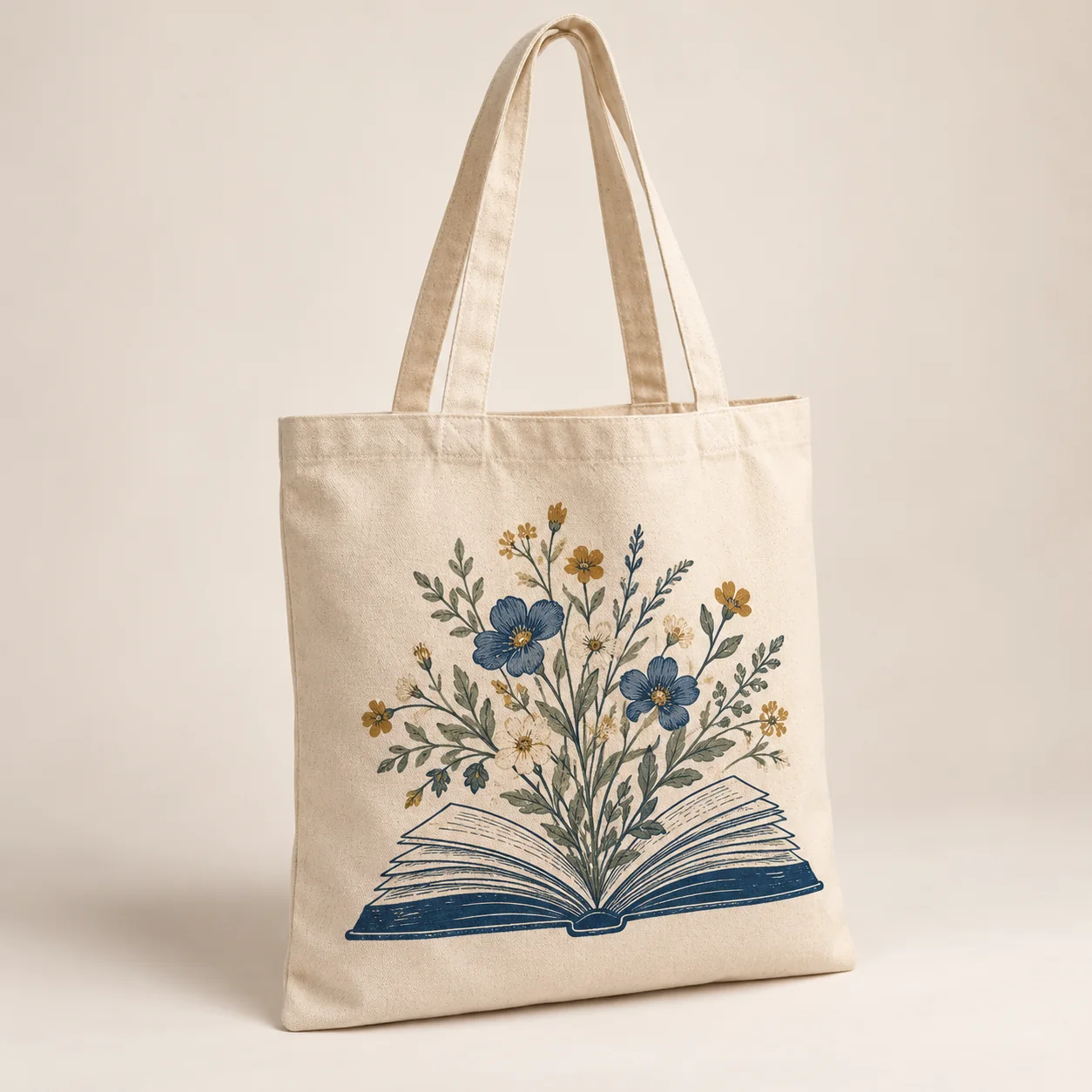 Reading Garden Natural Cotton Tote — main product view