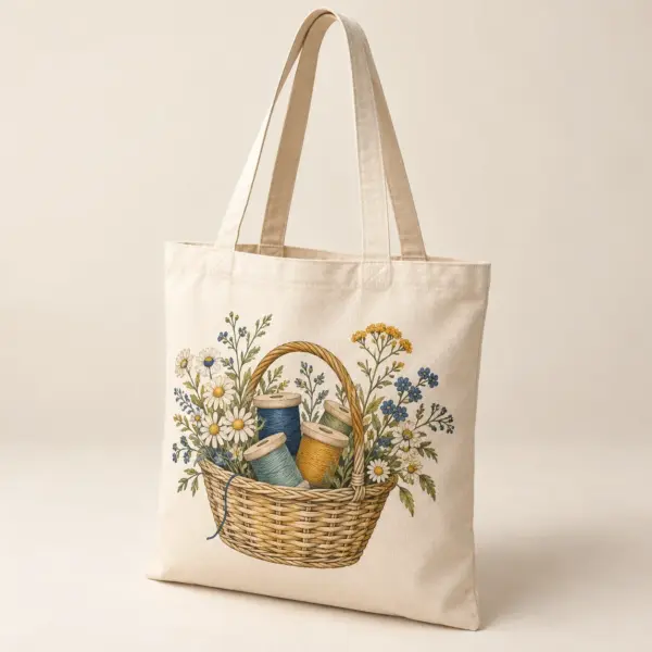 Maker Basket Natural Cotton Tote — main product view