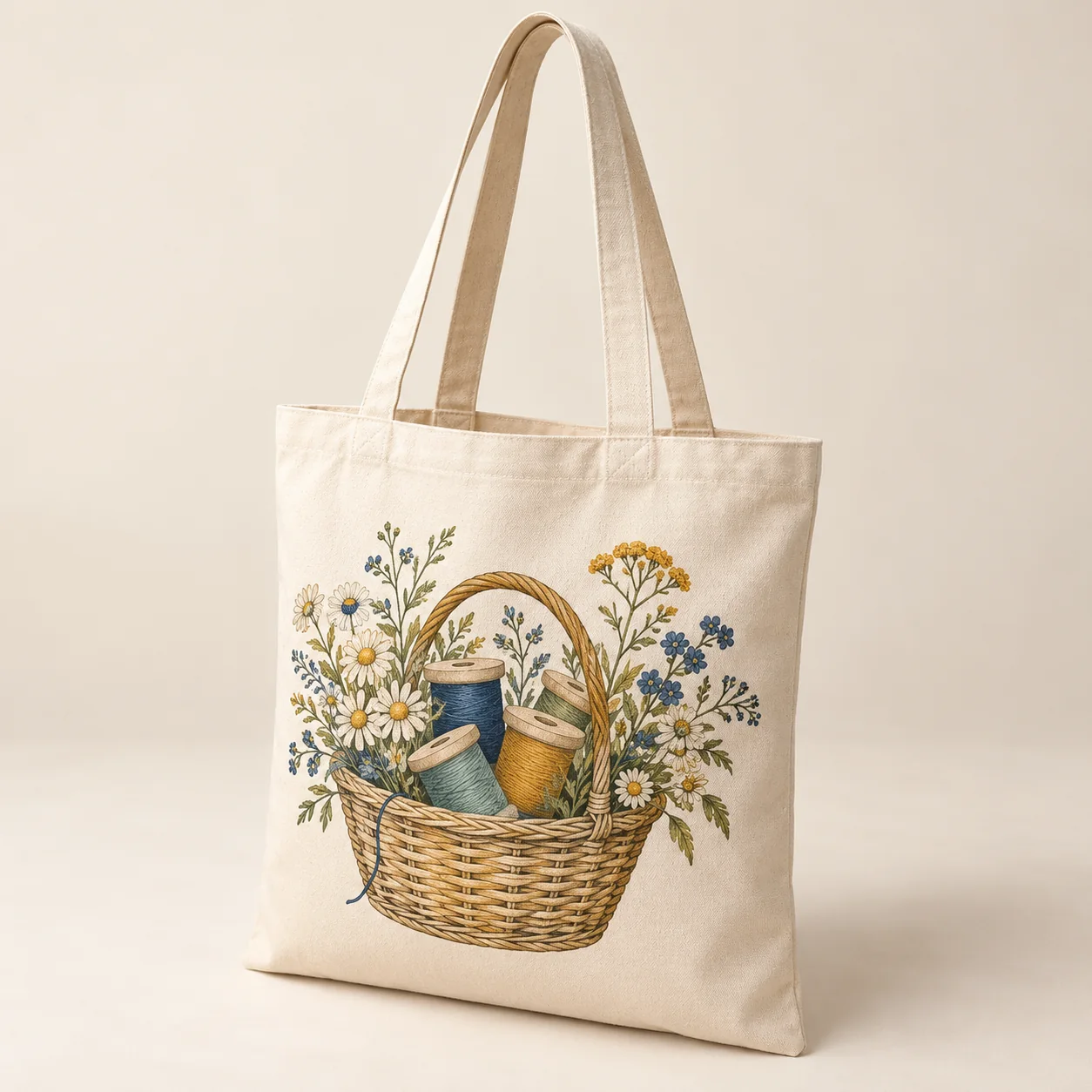 Maker Basket Natural Cotton Tote — main product view