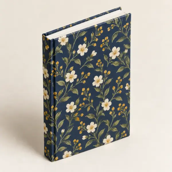 Blue Hour Garden Matte Hardcover Journal — alternate detail view
