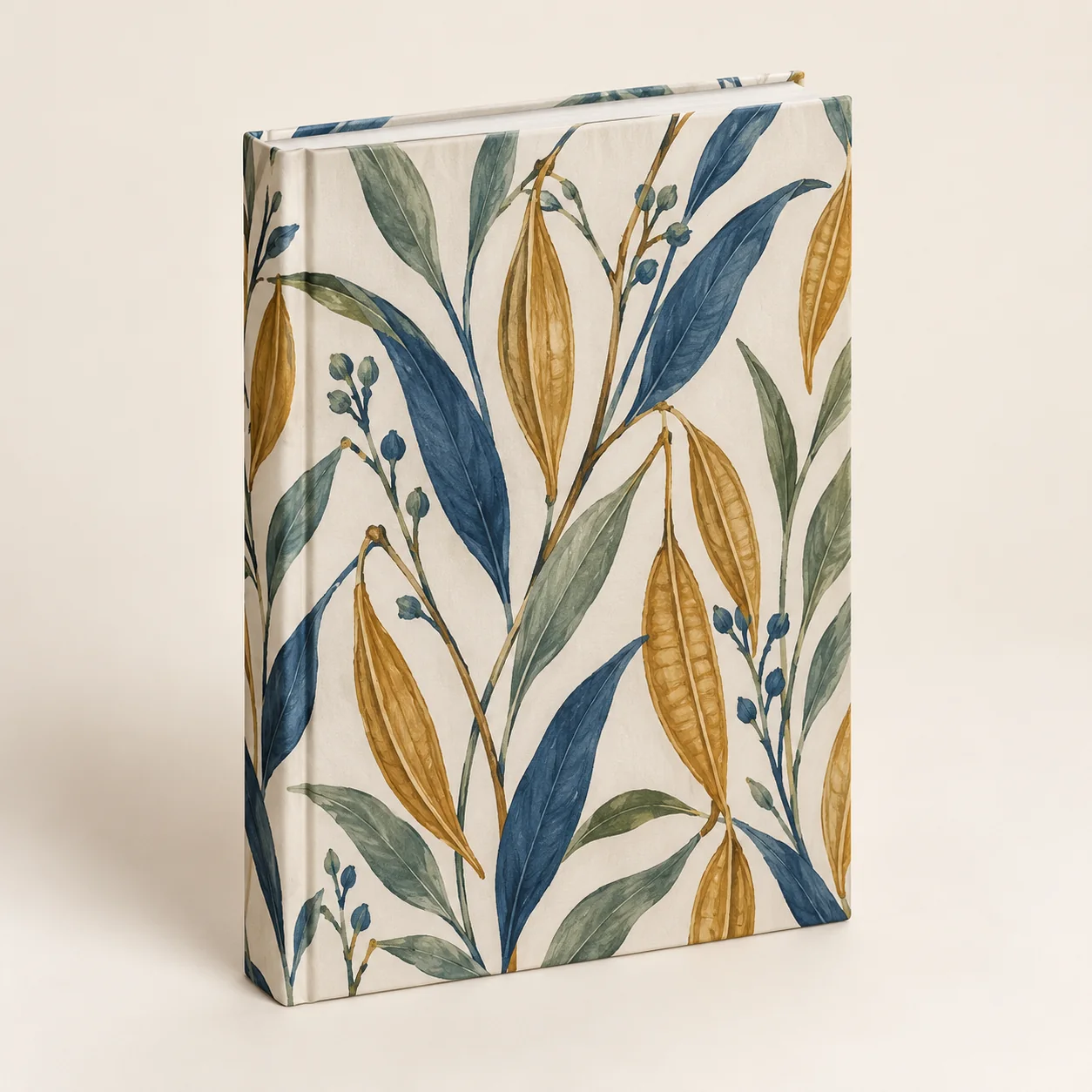 Golden Seedpods Matte Hardcover Journal — main product view