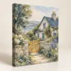 Morning Cottage Stretched Canvas Print — main product view