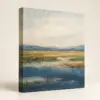 Fields at Dusk Stretched Canvas Print — main product view