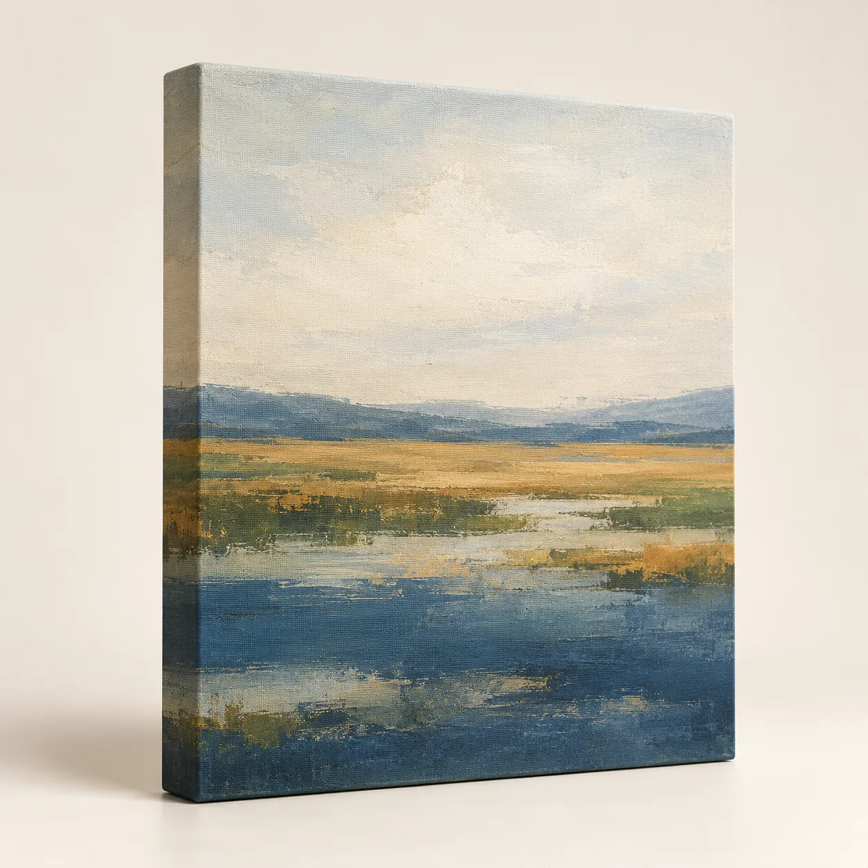 Fields at Dusk Stretched Canvas Print — main product view