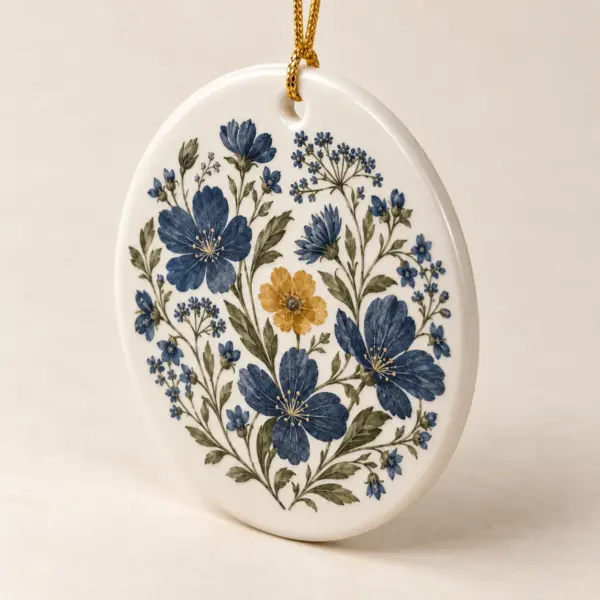 Tiny Garden Ceramic Keepsake Ornament — alternate detail view