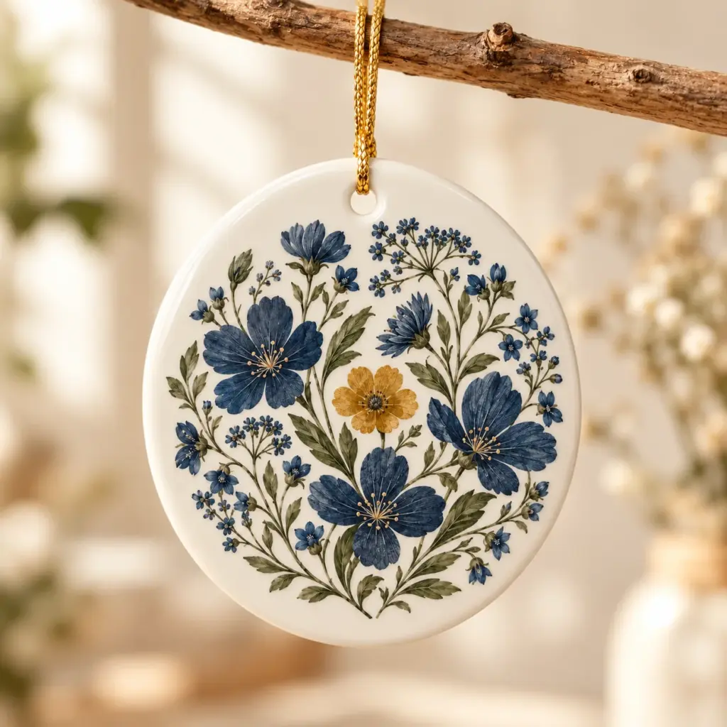 Tiny Garden Ceramic Keepsake Ornament — lifestyle view