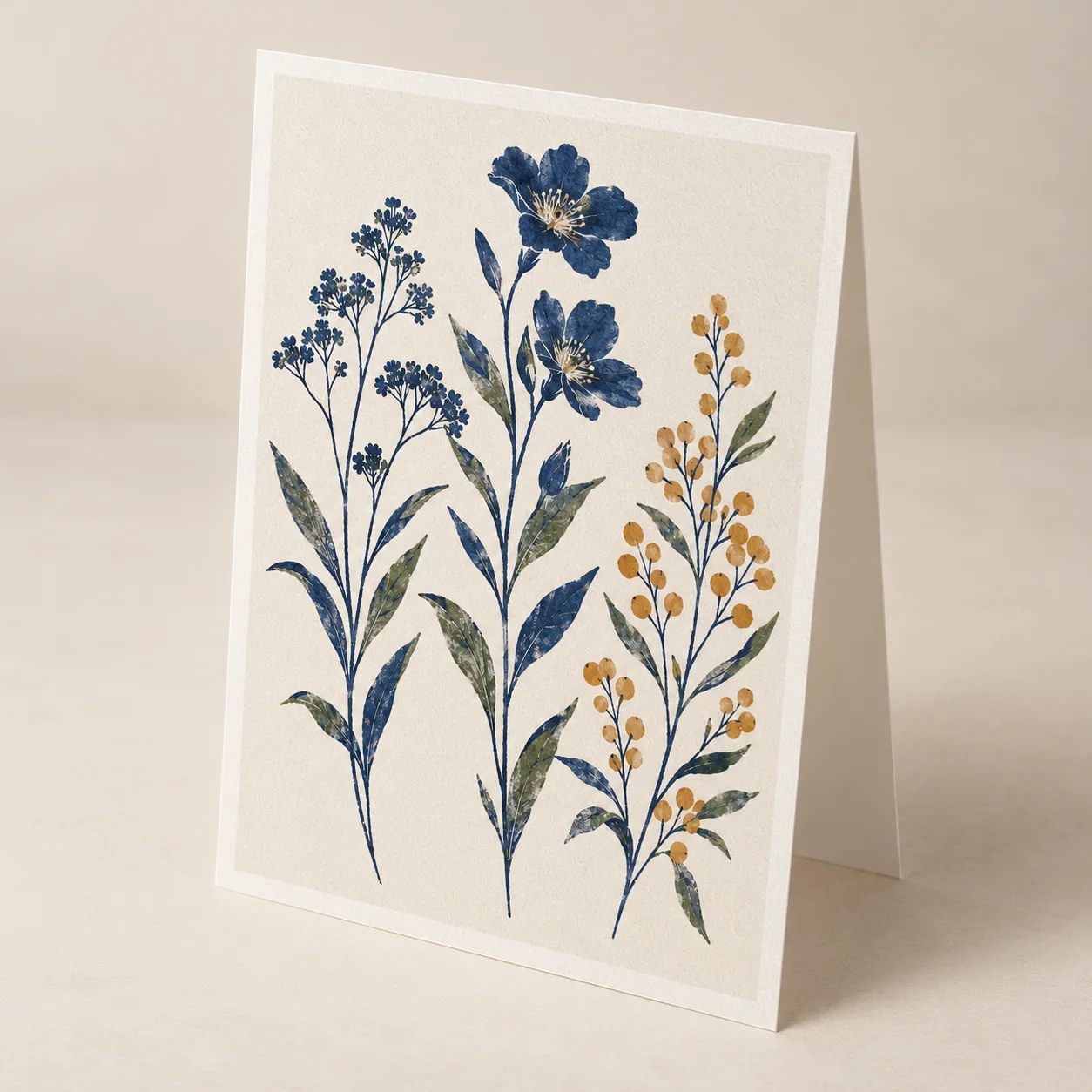 Botanical Lines Matte Art Poster — alternate detail view