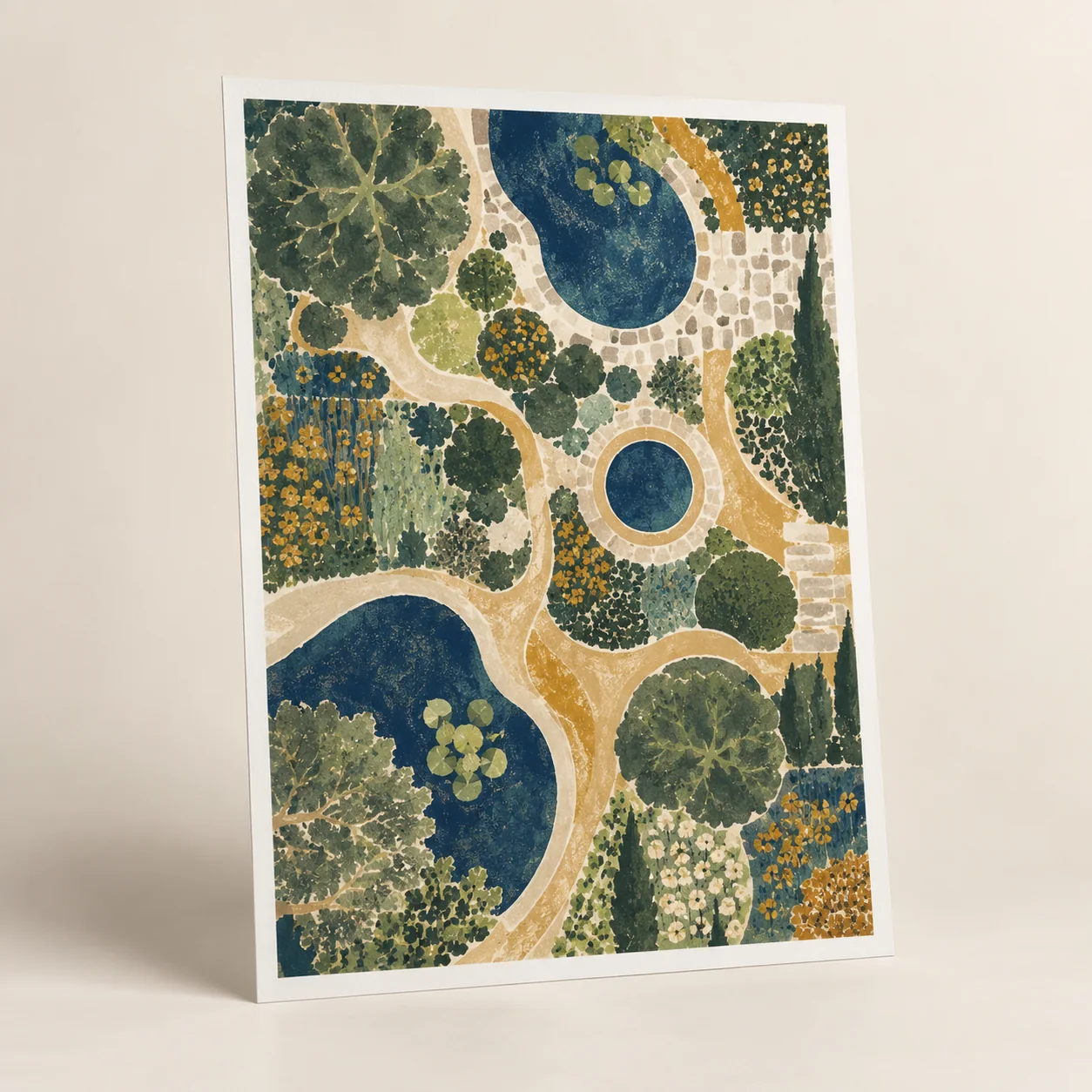 Meadow Map Matte Art Poster — main product view