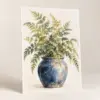 Blue Pot Study Matte Art Poster — main product view