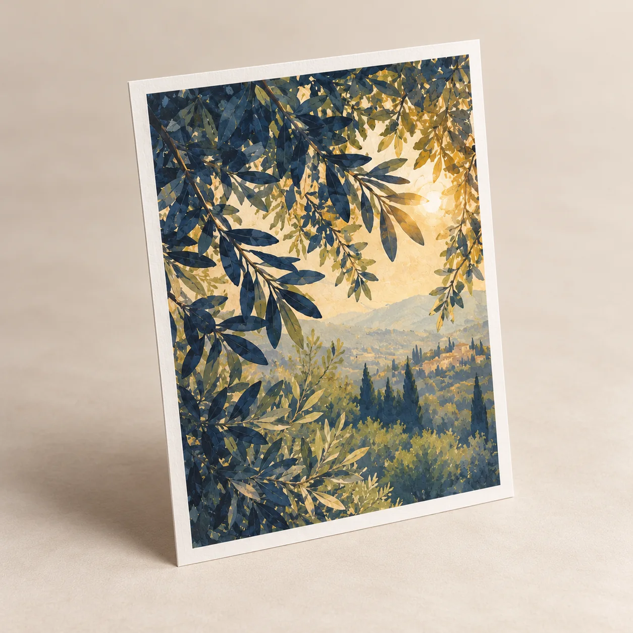 Sun Through Leaves Matte Art Poster — alternate detail view