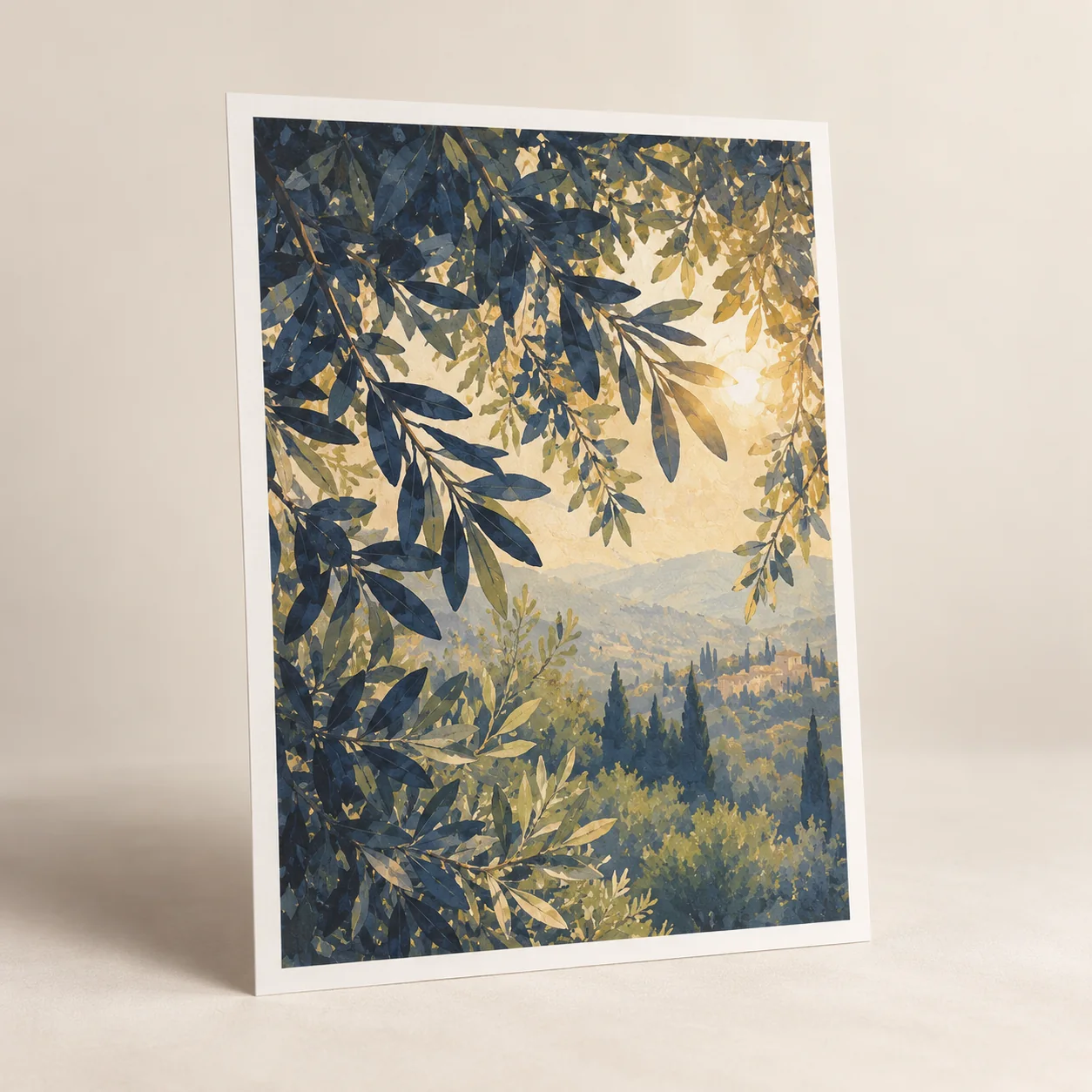 Sun Through Leaves Matte Art Poster — main product view