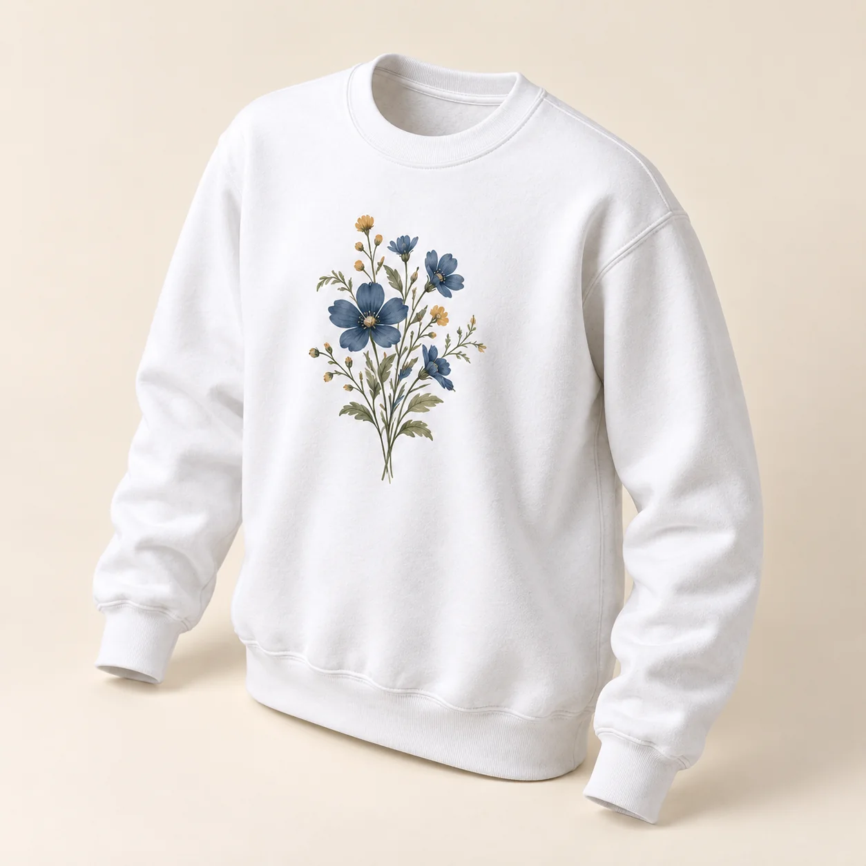 Wildflower Pocket Printed Crewneck Sweatshirt — alternate detail view