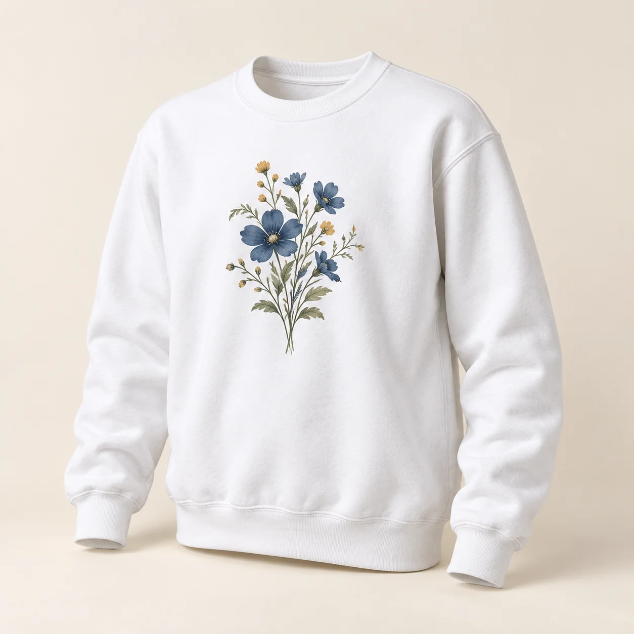 Wildflower Pocket Printed Crewneck Sweatshirt — main product view