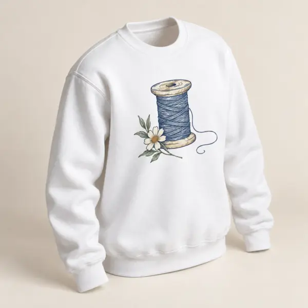 Thread and Bloom Printed Crewneck Sweatshirt — alternate detail view