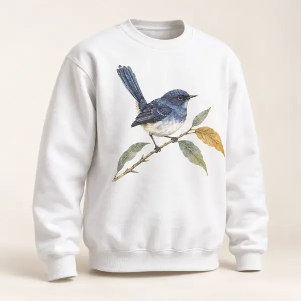 Cottage Wren Printed Crewneck Sweatshirt — main product view