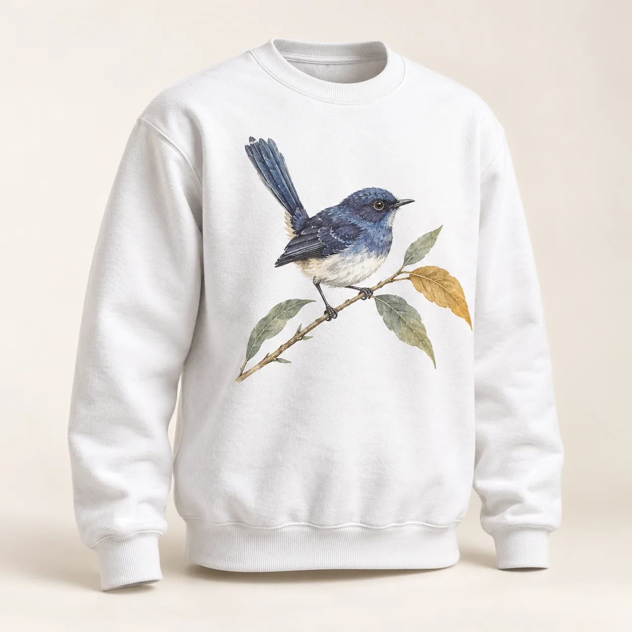 Cottage Wren Printed Crewneck Sweatshirt — main product view